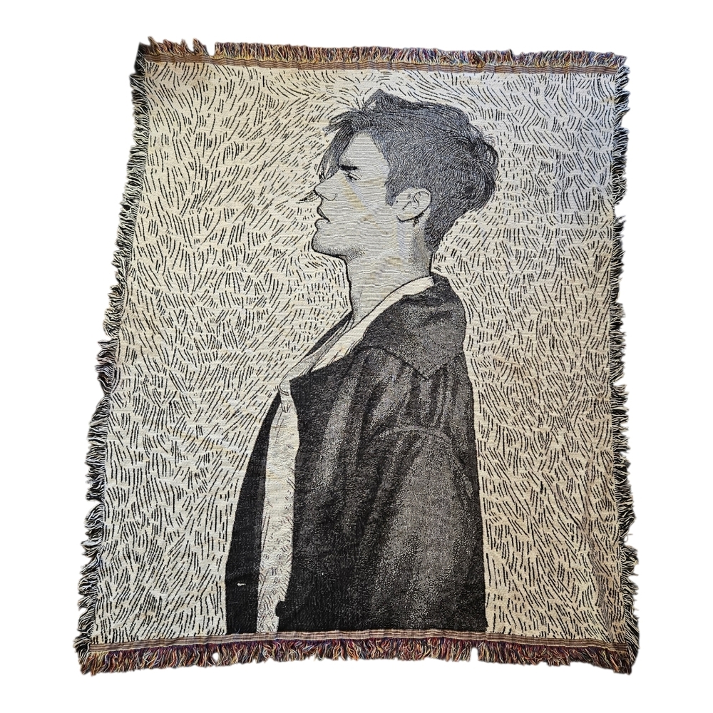 RARE Justin Bieber "Purpose Tour" Official Tapestry Throw Blanket 50x60
